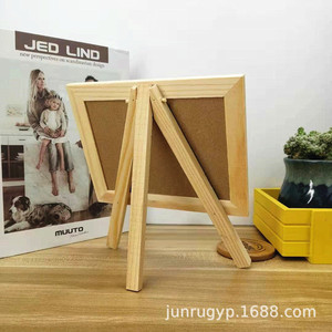 Wooden Blackboard 17x15 Cm Solid Wood Frame <b>Mini</b> <b>Desk</b> Message Board Single Sided - Product Image 4