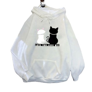 Felpe con Cappuccio <span class=keywords><strong>per</strong></span> Ragazze Carine all'Ingrosso, Felpe da Donna a Maniche Lunghe con Stampa di Gatti, Pullover - Product Image 1