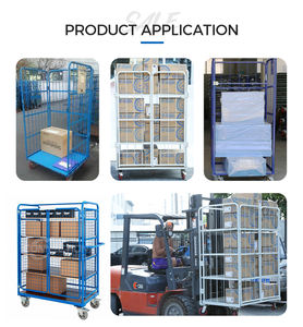 Drie Zijden Nieuwe Stijl Demontabele Logistieke Industriële Opslag Magazijn Staal Opvouwbare Rolwagen - Product Image 6