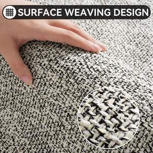 Alfombra de Baño Rectangular Minimalista de Fibra de Poliéster Absorbente Antideslizante para Entrada de Baño de Secado Rápido con Diseño Sólido - Product Image 4