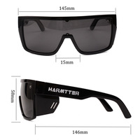 Lunettes de soleil de sécurité surdimensionnées de luxe personnalisées pour hommes et femmes, style miroir, vente en gros