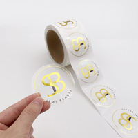Étiquettes autocollantes personnalisées en rouleau avec logo, impression dorée à chaud, transparentes, pour l'emballage de bouteilles de vin