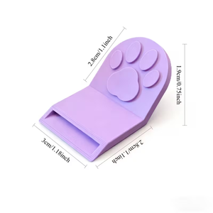 <span class=keywords><strong>Ouvre</strong></span>-boîte manuel portable imprimé en 3D pour bouteilles de nourriture pour animaux de compagnie (chats et chiens), accessoires de cuisine, forme de patte de chat, en plastique durable - Product Image 3