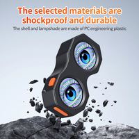 Phare LED dynamique HUIJIE 12V avec contrôle intelligent par application, 82 modes, yeux de démon, pour moto et vélo électrique, usine OEM