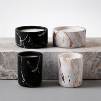 Bougie artisanale en cire de soja texturée marbre de luxe, aromathérapie, décoration moderne pour la maison, vente en gros, marque privée, premium, Pâques, Ramadan