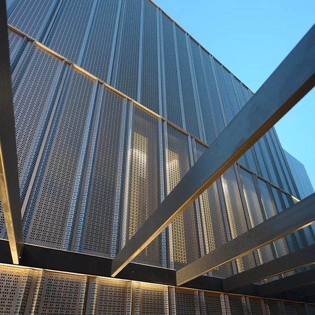 Custom CNC Laser Cut Perforated Aluminum Screen Panels Modern Decorative Metal Facade for Hospital Hotel Mall Project
