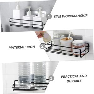 Bathroom <b>Shelf</b> Storage Rack Organizer <b>Basket</b> Wall Mounted Shower Caddy Bathroom <b>Shelves</b> - Product Image 1