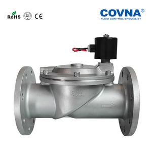 Válvula solenoide de diafragma COVNA de 6 pulgadas, accionada por gas, AC220V, de alta temperatura y brida alta - Product Image 5