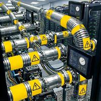 Tuyau flexible mini DN12 en acier inoxydable 316L ultra-nettoyé, soudé par orbital – Micro-canal sécurisé pour le refroidissement des racks de serveurs et des collecteurs de plaques froides