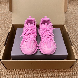 Sneakers unisexes blanches à lacets épais avec semelle intermédiaire en mesh, semelle extérieure en PVC/Phylon, amortissantes, toutes saisons, décontractées, sportives, Balenciagas - Product Image 4