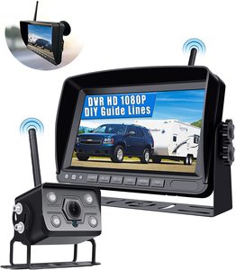 Kênh Kép 7 "DVR HD Màn Hình Hệ Thống Quan Sát Phía Sau Tốc Độ Cao Tín Hiệu Mạnh 1080P <span class=keywords><strong>Camera</strong></span> Dự Phòng Không Dây Kỹ Thuật Số - Product Image 1