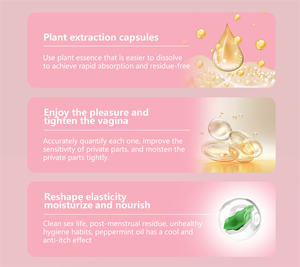 Producto para el Cuidado Íntimo Femenino, de Rápida Absorción, Sin Residuos, Reafirmante e Hidratante, Aceite Antibacterial en Pastillas - Product Image 6