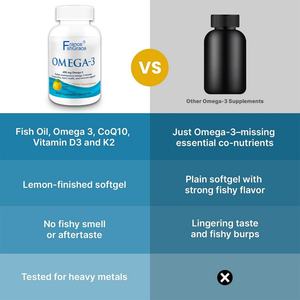 Gélules d'huile de poisson Oméga 3 personnalisées pour soutenir un système immunitaire sain – Compléments d'huile de poisson Oméga 3 - Product Image 4