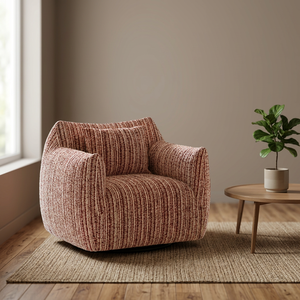 Modern Fabric Leisure Chair Solid Back Soft Contemporary Living Room Furniture Carpet Surface Recommendation - Product Image 3