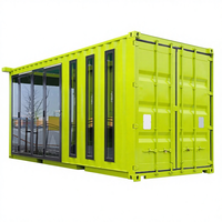 Maison préfabriquée en acier EPS et verre pour boutique mobile de rue commerciale, style simple et intégré, pour rue de snacks, modèle populaire auprès des influenceurs