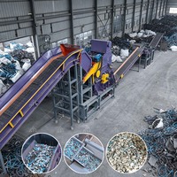 Mischmetallschrott-Hammermühle, Schrott-Fahrrad-Autokarosserie-Zerkleinerer, Recyclinganlage
