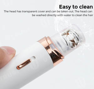 Alat cukur rambut elektrik mini 2 dalam 1, pencukur wajah portabel untuk wanita dengan pisau sensitivitas rendah - Product Image 2