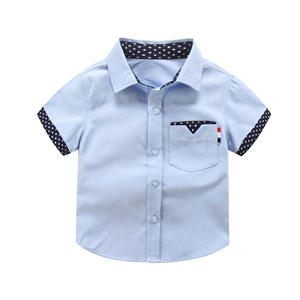 Camisa de Verano para Niños, Estilo Caballero, Informal, Blusa de Algodón de Manga Corta para Bebés y Niños - Product Image 1
