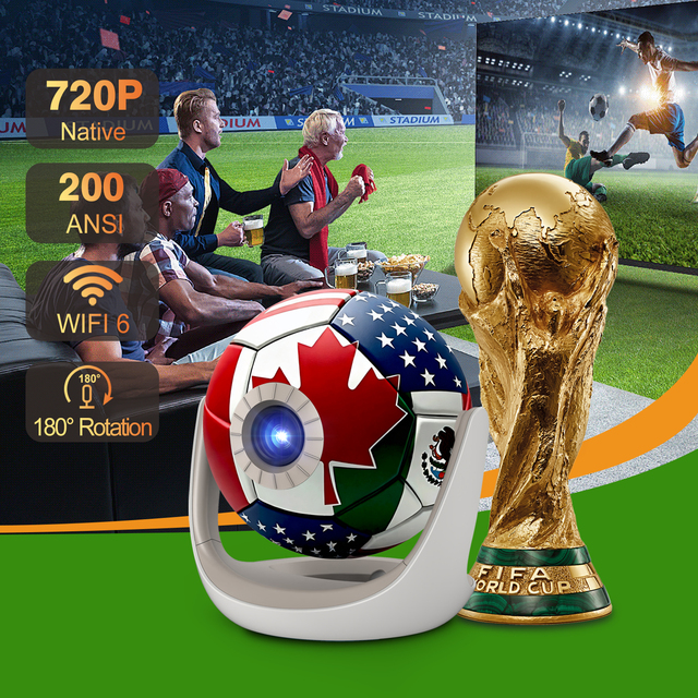 O1 Mini Projector Portable LED 720P Netflix Home Theater with HIFI Stereo Speakers