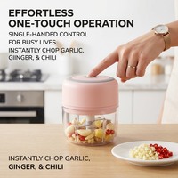Presse-ail électrique sans fil multifonctionnel et hachoir pour aliments pour bébés, moulin à aliments, hachoir, outil de cuisine en matériau PP