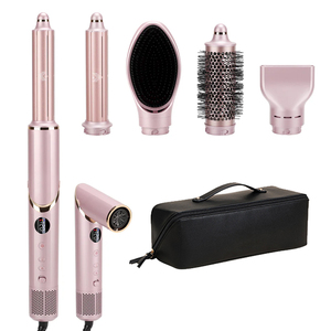 Outils de coiffure professionnels, <span class=keywords><strong>brosse</strong></span> à air chaud 8 en 1, fer à boucler automatique, <span class=keywords><strong>lisseur</strong></span>, multi-styler, sèche-cheveux - Product Image 5