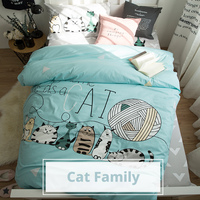 Ensemble trois pièces pour enfants 100% coton, couverture de sieste, housse de couette, literie bébé tricotée avec des animaux, antibactérien, 200TC