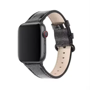 Das beliebte hochwertige Ledertaschen ist geeignet für die Smart Apple Watch Serie mit einem universellen super hellen rosa Ledertaschen