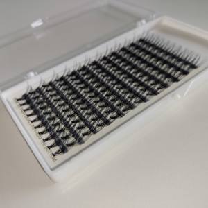 Nuevas Extensiones de Pestañas de Visón Sintético de 0.15mm, Volumen Completo, Hechas a Mano, en Racimos, Autoaplicables, DIY, Racimos Pre-fabricados 10D 20D 30D, Unión Térmica - Product Image 5