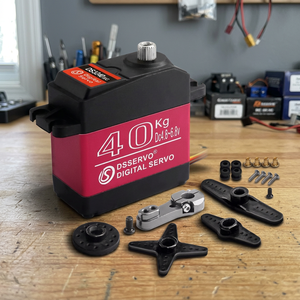 Moteur servo numérique tout métal à couple élevé de 40 kg pour modèles de voitures, direction, pan-tilt et accessoires de drones - Product Image 2