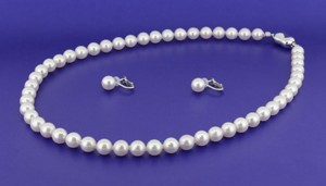 Ensemble classique de luxe pour dames japonaises, boucles d'oreilles en perles d'eau de mer, couleur plaquée naturelle, bijoux en diamant pour fête et fiançailles - Product Image 5