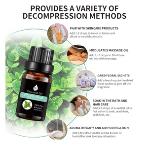 Ensemble d'huiles essentielles pures avec arbre à thé, menthe poivrée, lavande, citron, eucalyptus, rose, <span class=keywords><strong>romarin</strong></span> <span class=keywords><strong>pour</strong></span> massage du <span class=keywords><strong>visage</strong></span>, flacon de 10 ml, approvisionnement OEM - Product Image 4