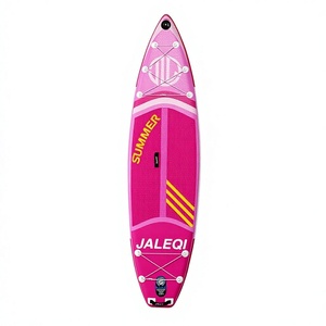 Planche de paddle gonflable rose Macaron, professionnelle, pour yoga, extra large et stable, pour femmes - Product Image 3