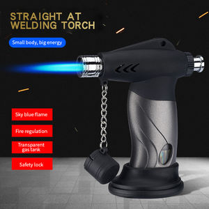 Lanzallamas recargable a prueba de viento, mechero de carbón para barbacoa, linterna <span class=keywords><strong>Turbo</strong></span> con tapa de seguridad, venta al por mayor - Product Image 3