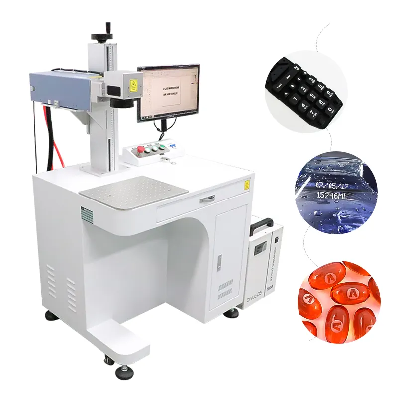 3w 5w 10w Non-Metal Plastic Silicone Ceramics Glass Curved Surface Uv Laser Engravers