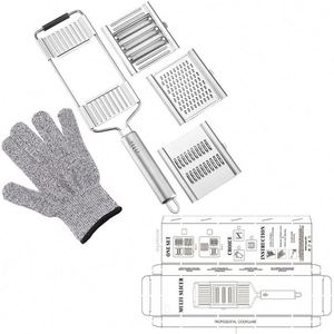 Newly Upgraded 7-blade Interchangeable Multi-functional <b>Vegetable</b> <b>Cutter</b> Set Slices Shreds Peelers and Potato Peelers - Product Image 6