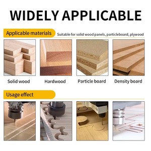 Fraise droite <span class=keywords><strong>à</strong></span> double dent en carbure TCT Arden, queue de 1/2 pouce, pour fraisage CNC du bois, rainurage et dégrossissage - Product Image 3