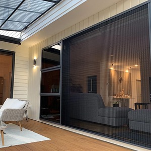 มุ้งลวดจีบแบบทันสมัย ขนาด 100x220 120x240 โครงอะลูมิเนียมอัลลอยด์ ตาข่าย PP/PE ป้องกันยุง ปรับแต่งได้สำหรับอพาร์ทเม้นท์ - Product Image 2