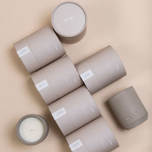 Emballage écologique de luxe en tube de papier cylindrique pour bougies et bocaux en verre avec logo de marque personnalisé et matériaux recyclables - Product Image 5