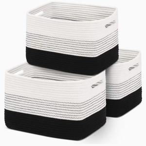 65l क्यूब क्रिसमस बुने फोल्ड फोल्डेबल खिलौना कपड़े कपास की रस्सी भंडारण टोकरी कंबल भंडारण - Product Image 6