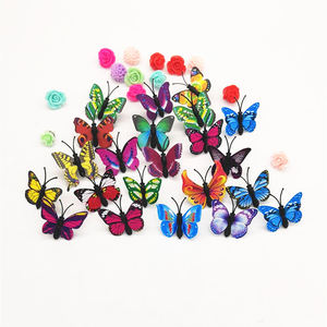 30 pièces/sac, magnifiques épingles à tête papillon, punaises décoratives, clous pour tableau en liège, bricolage, papeterie de bureau, fixation murale pour photos, clous - Product Image 3