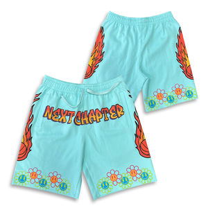 เสื้อยืดผ้าฝ้ายและกางเกงขาสั้นพิมพ์ลายชุดกีฬาแบบออกแบบได้ตามต้องการ - Product Image 3