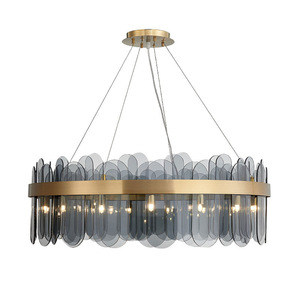 <span class=keywords><strong>Suspension</strong></span> ronde de luxe <span class=keywords><strong>suspension</strong></span> lustre <span class=keywords><strong>en</strong></span> <span class=keywords><strong>verre</strong></span> moderne coloré <span class=keywords><strong>suspension</strong></span> pour salon chambre Table à manger - Product Image 3