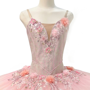 Tutú de Ballet Profesional Nutcracker con Placa Rígida, Traje Clásico de Bailarina para Actuación, Tutú de Ballet Panqueque de La Bella Durmiente - Product Image 3