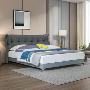 Thiết Kế Hiện Đại Giường Mềm Vua Nữ Hoàng Kích Thước Đôi Sang Trọng Thoải Mái Cho Chất Lượng Giấc Ngủ Nhà Máy Trực Tiếp Nguồn Nhà Phòng Ngủ Đồ Nội Thất - Product Image 3