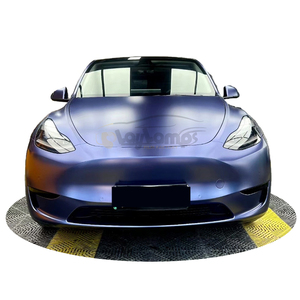 Película de PVC para Automóviles, <span class=keywords><strong>Precio</strong></span> al por Mayor, Papel de Envoltura Automotriz Brillante, Cambia de Color, Azul Medianoche Eléctrico, Protección de Privacidad - Product Image 1