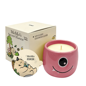 <span class=keywords><strong>Emma</strong></span> Molly Série MOMO Bougie d'aromathérapie en céramique en forme de coupelle d'arbre, Coffret cadeau en cristal, Cire de soja naturelle, Durée de combustion de 10 heures, Noël - Product Image 6