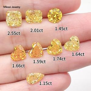 เครื่องประดับเมสซี่ เพชรหลวมคุณภาพสูง HPHT CVD เพชรแล็บ VS VVS รูปทรงแฟนซี สีเหลือง 1-5 กะรัต เพชรเพาะเลี้ยงในห้องแล็บ - Product Image 1