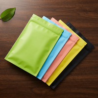 Groothandel Matte Laminatie Platte Ziplock Mylar Zakjes met Kleurrijk Aluminiumfolie voor Snoep, Sieradenopslag, Geurdicht, Herbruikbaar