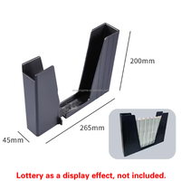 Boîte de rangement pour billets de loterie, conteneur en plastique pour l'intérieur de la console de jeu à monnayeur
