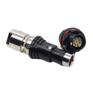 TT F Series S/SC 102 A051 -130 Connectors Cable Plug IP68 2 3 4 5 <strong>6</strong> 8 10 12 26 40pin Metal Circular Push-pull <strong>Connector</strong> - Product Image 4